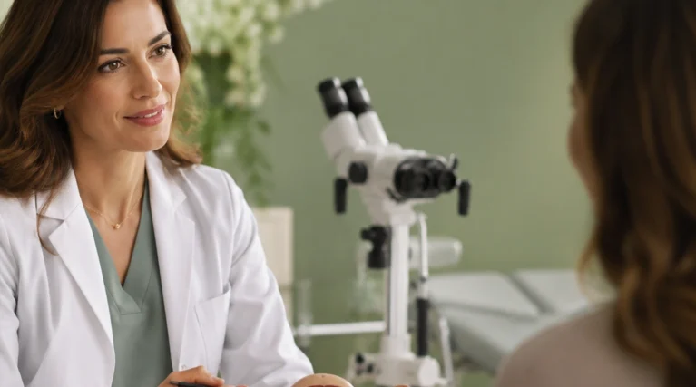 kolposkopi-oncesı-dikkat-edilmesi-gerekenler-selcukerkilinc Kolposkopi öncesinde jinekolojik onkoloğun HPV ve Smear sonuçlarını değerlendirerek hastayı muayene hakkında bilgilendirmesi.